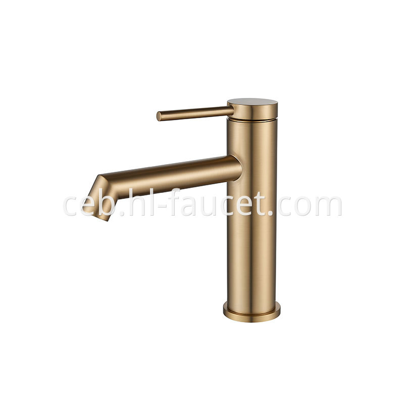 Brushed Gold Bathroom Taps